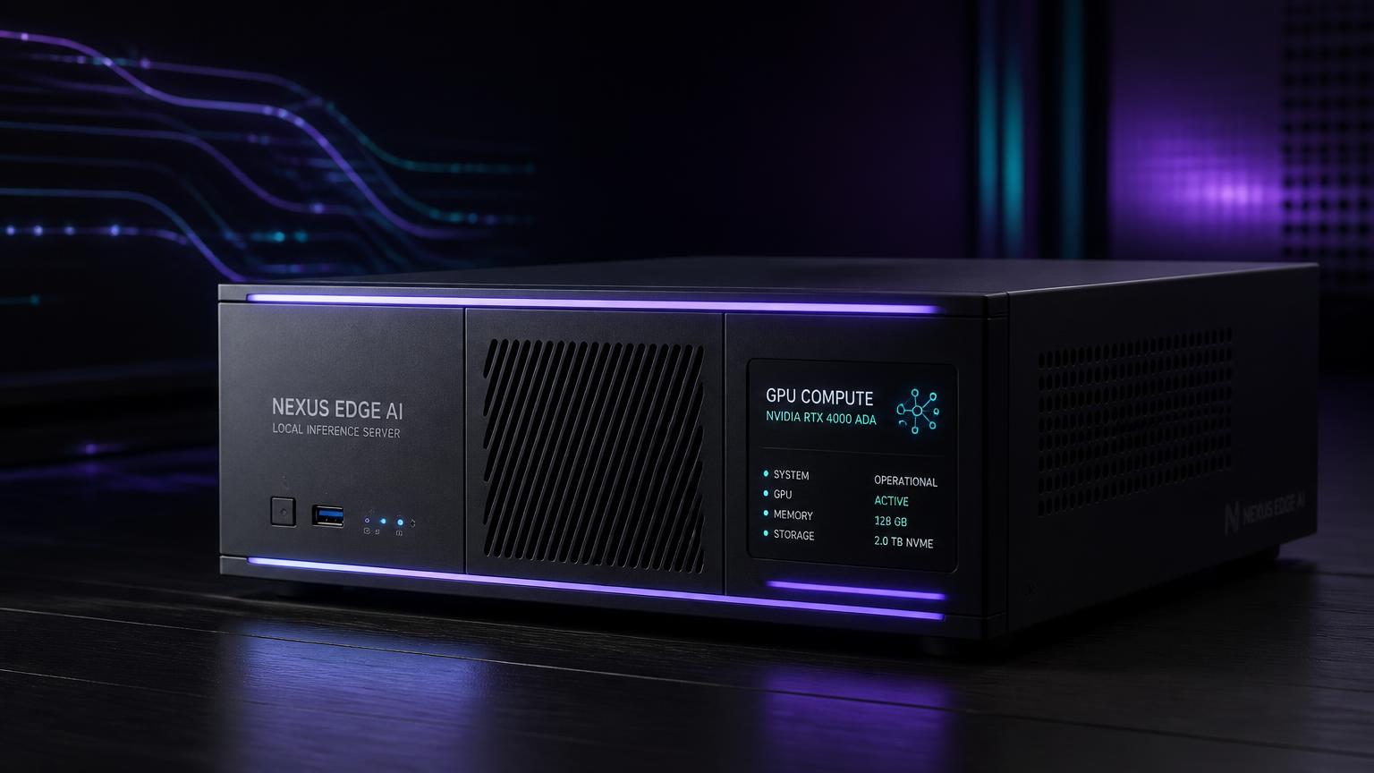 Compact local AI inference server appliance / ローカルAI推論サーバー